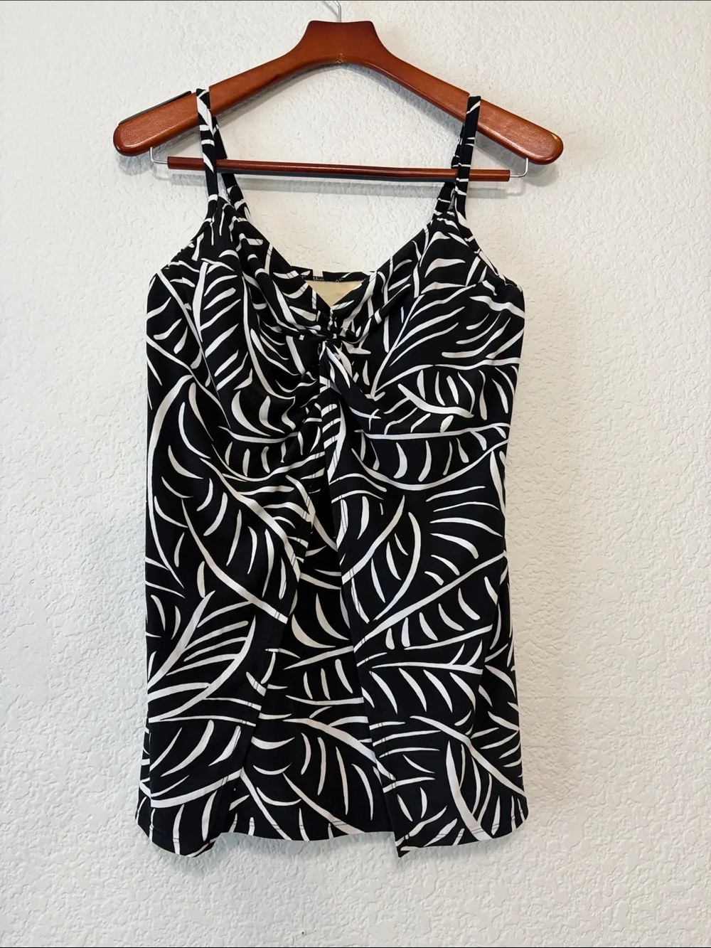 Miraclesuit Leaf Knot Tankini Swim Top